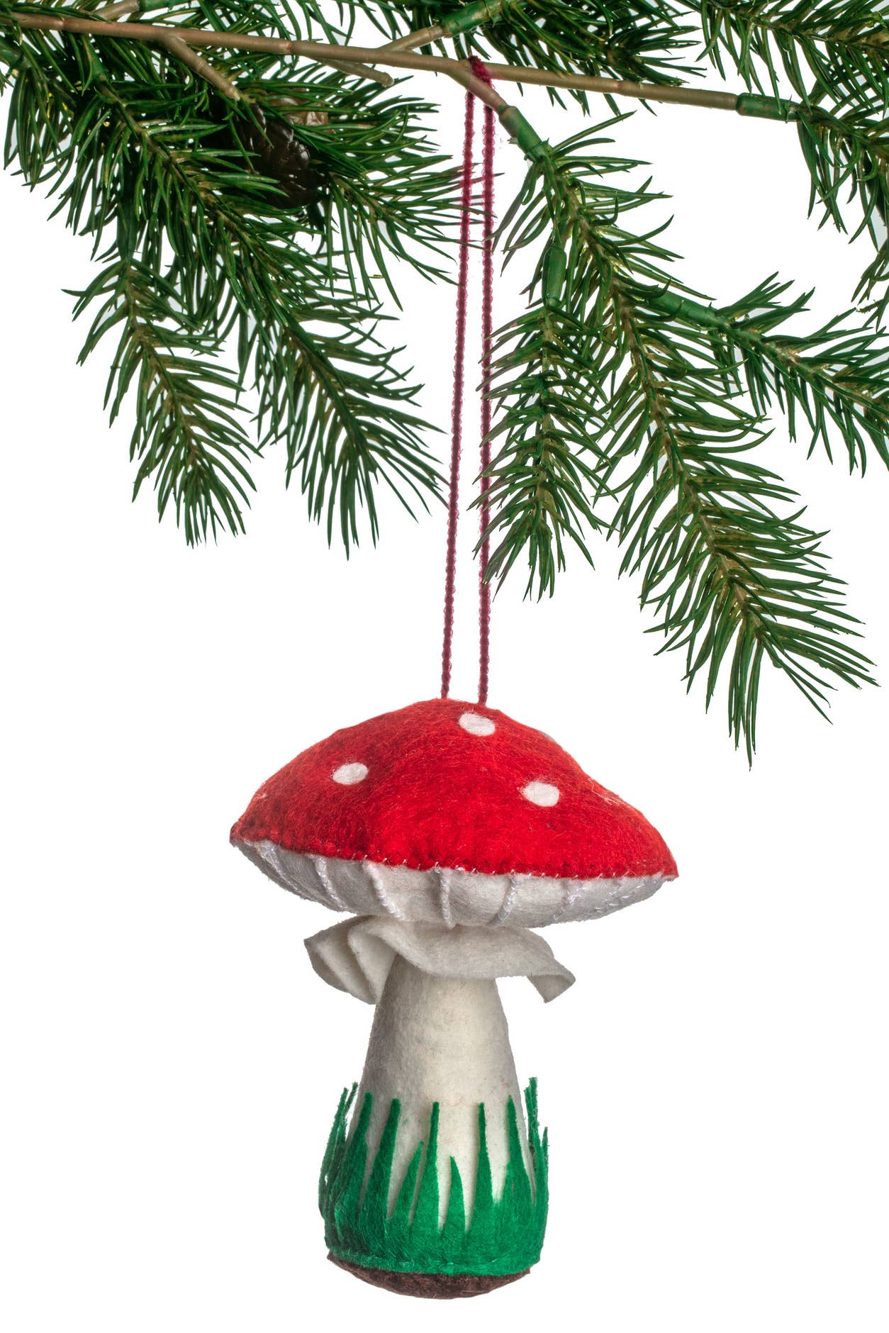 Mushroom Handmade Felt Ornament