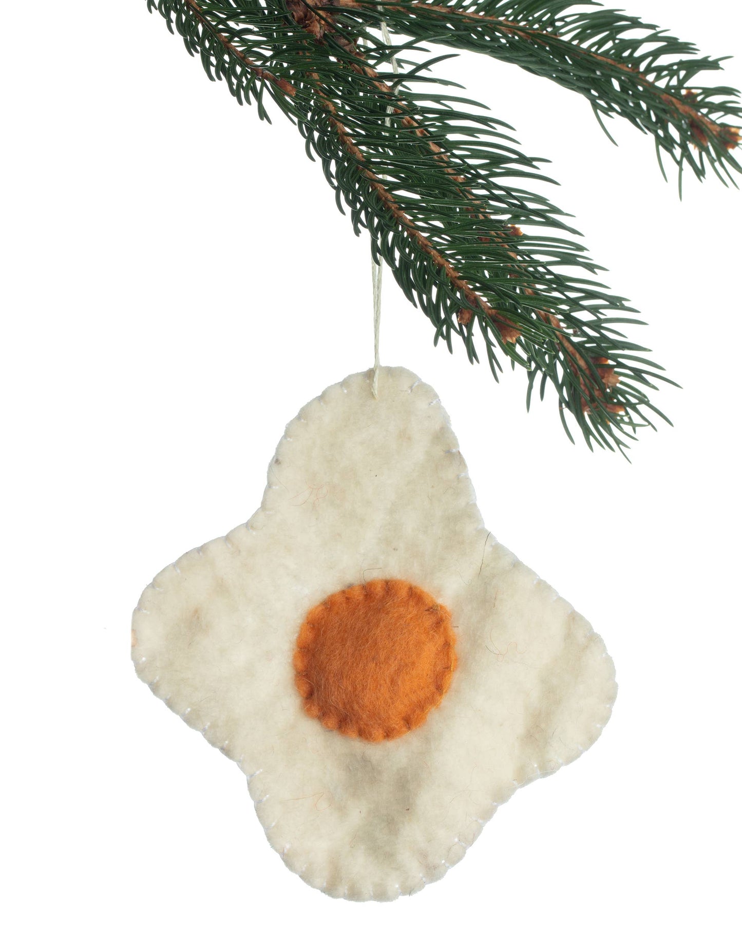 Fried Egg Handmade Felt Ornament