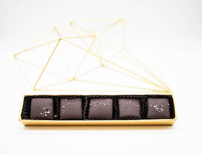 5 Piece Salted Caramel Chocolate Box by Mayana Chocolate