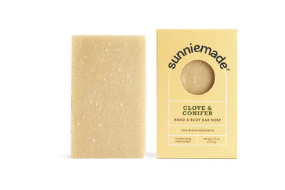 Clove & Conifer Moisturizing Hand & Body Bar Soap