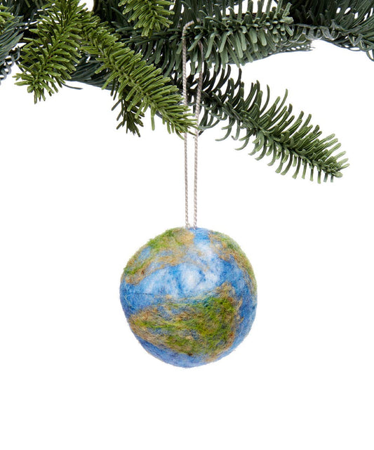 Earth Handmade Felt Ornament