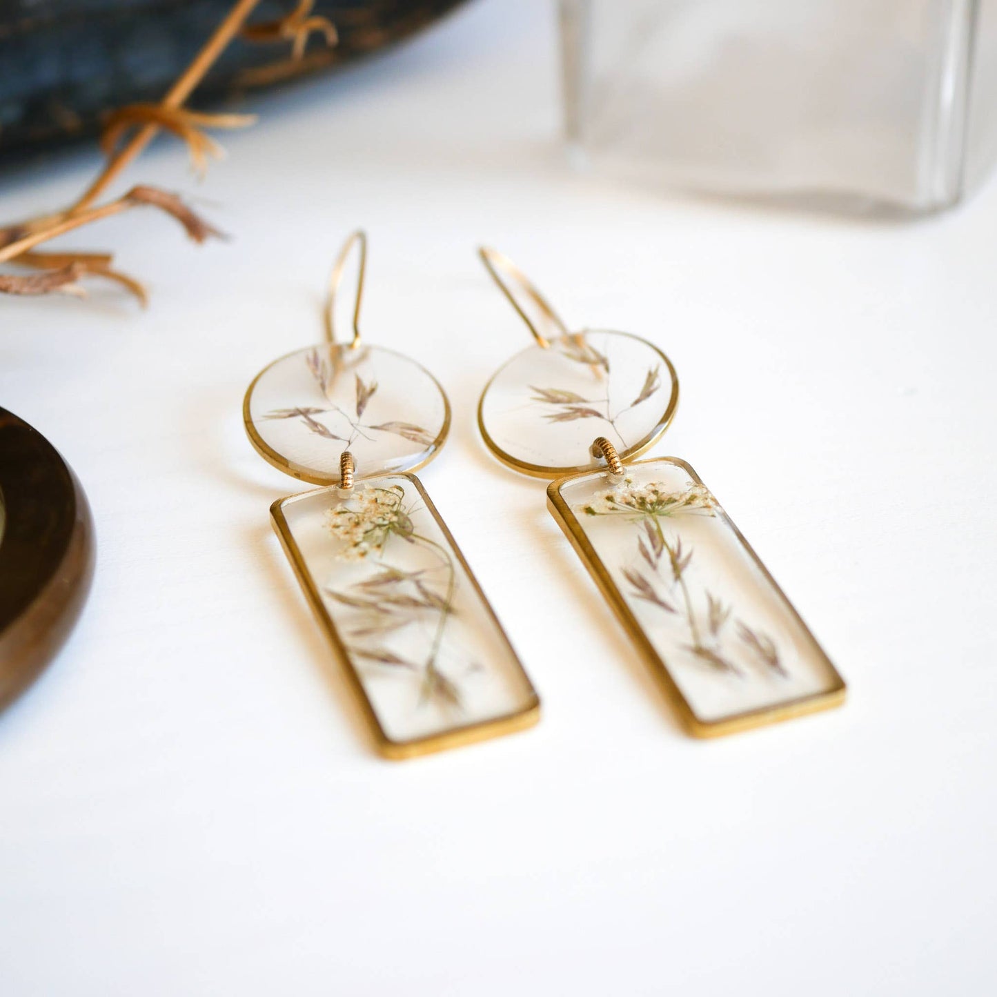 Modern Meadow Botanical Earrings