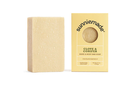 Clove & Conifer Moisturizing Hand & Body Bar Soap