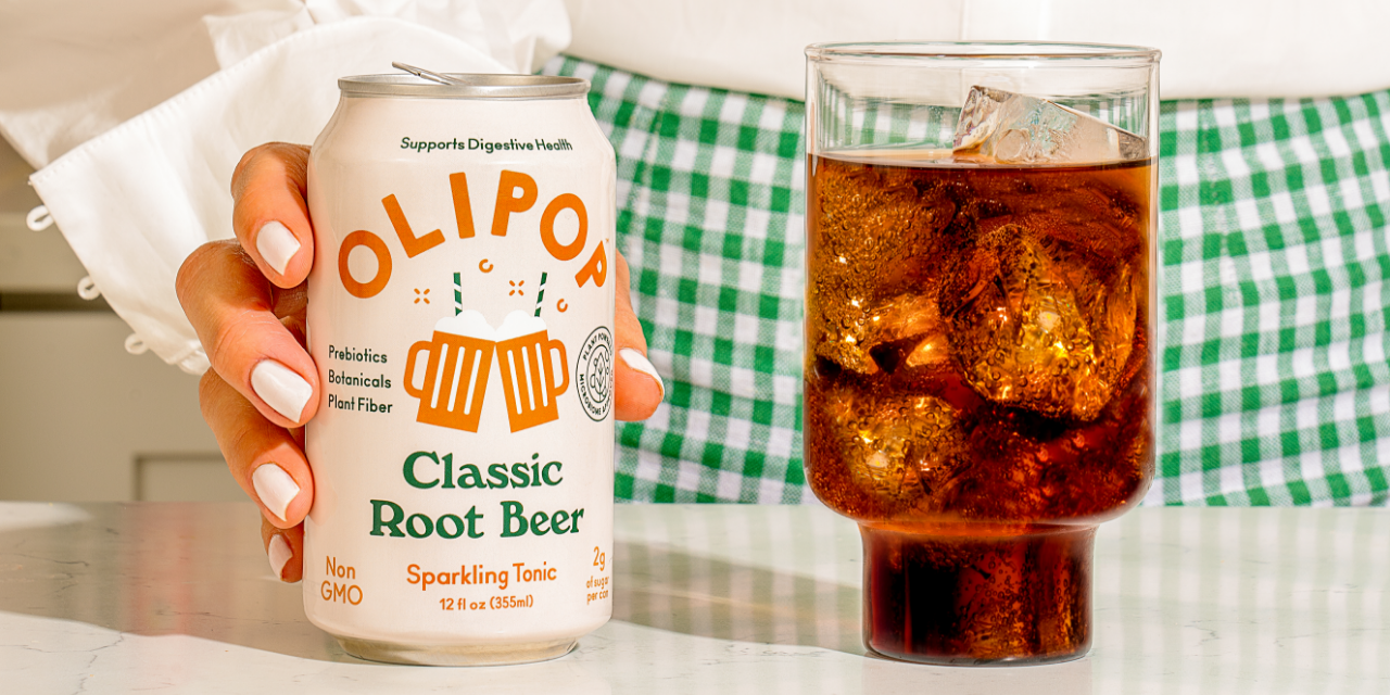 Olipop Classic Root Beer Prebiotic Natural Soda