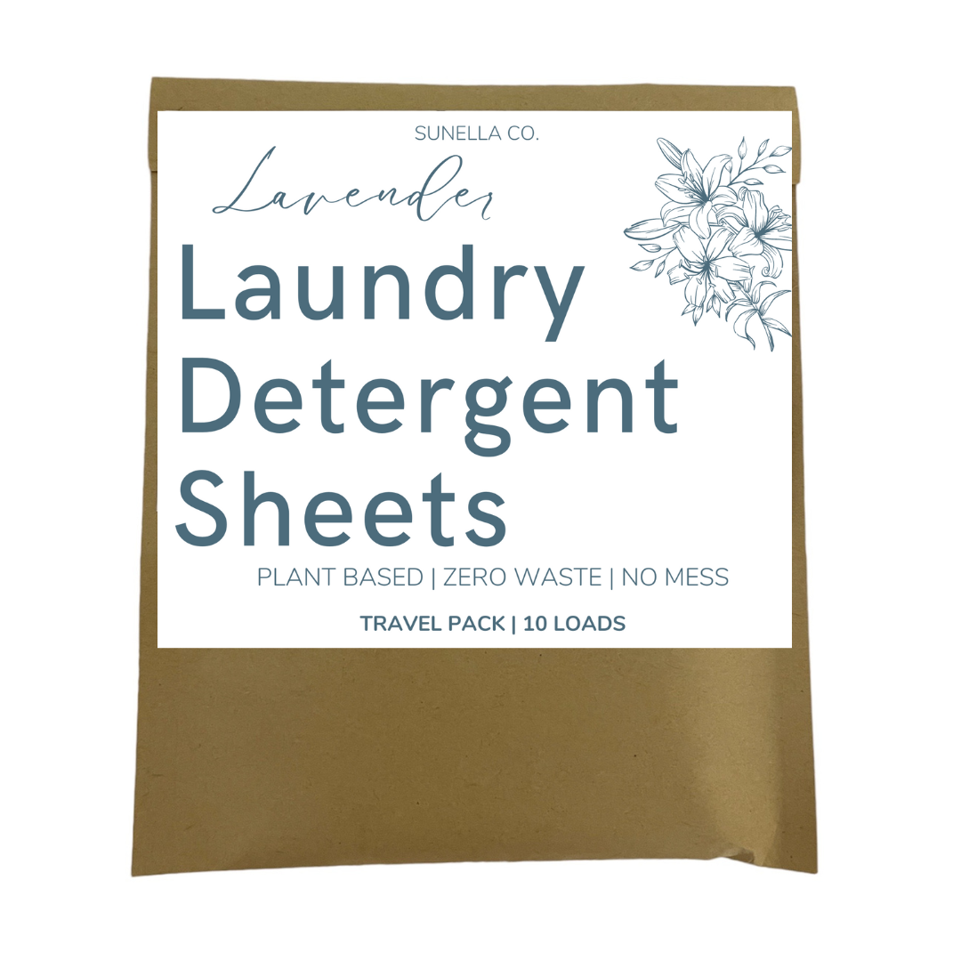 Eco-friendly Laundry Detergent Sheets: 10 Loads Travel Pack