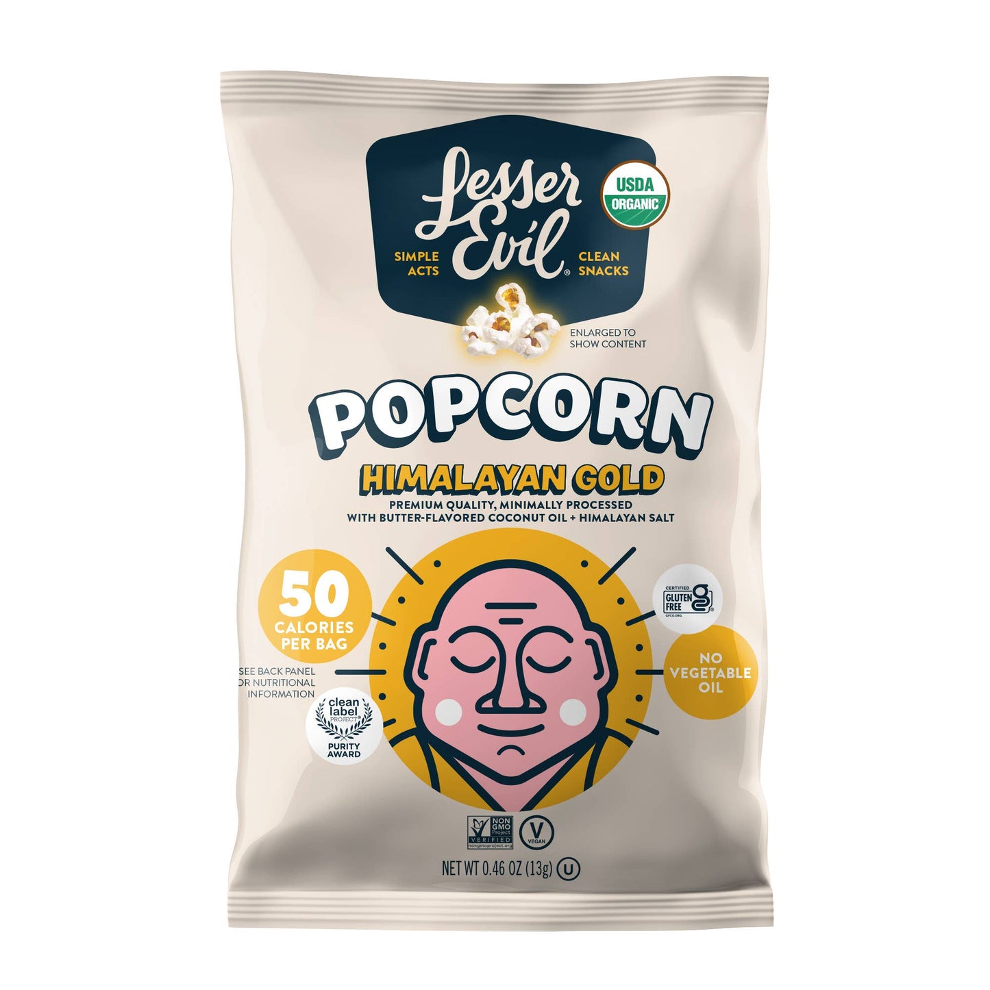 Organic Popcorn, Himalayan Gold - .46 oz Mini Size