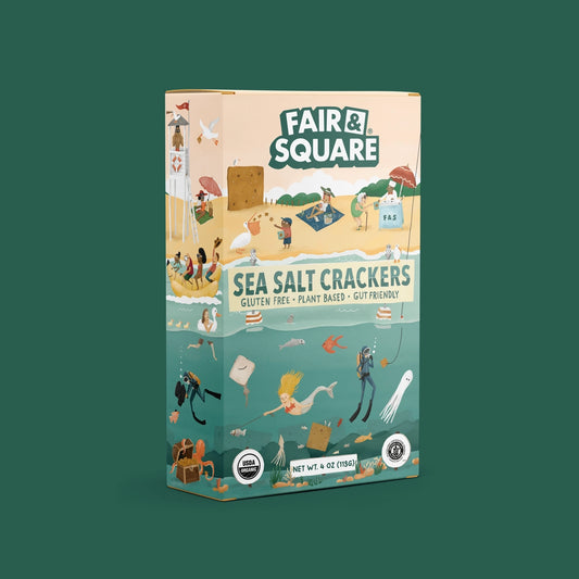 Organic Sea Salt Crackers by Fair & Square