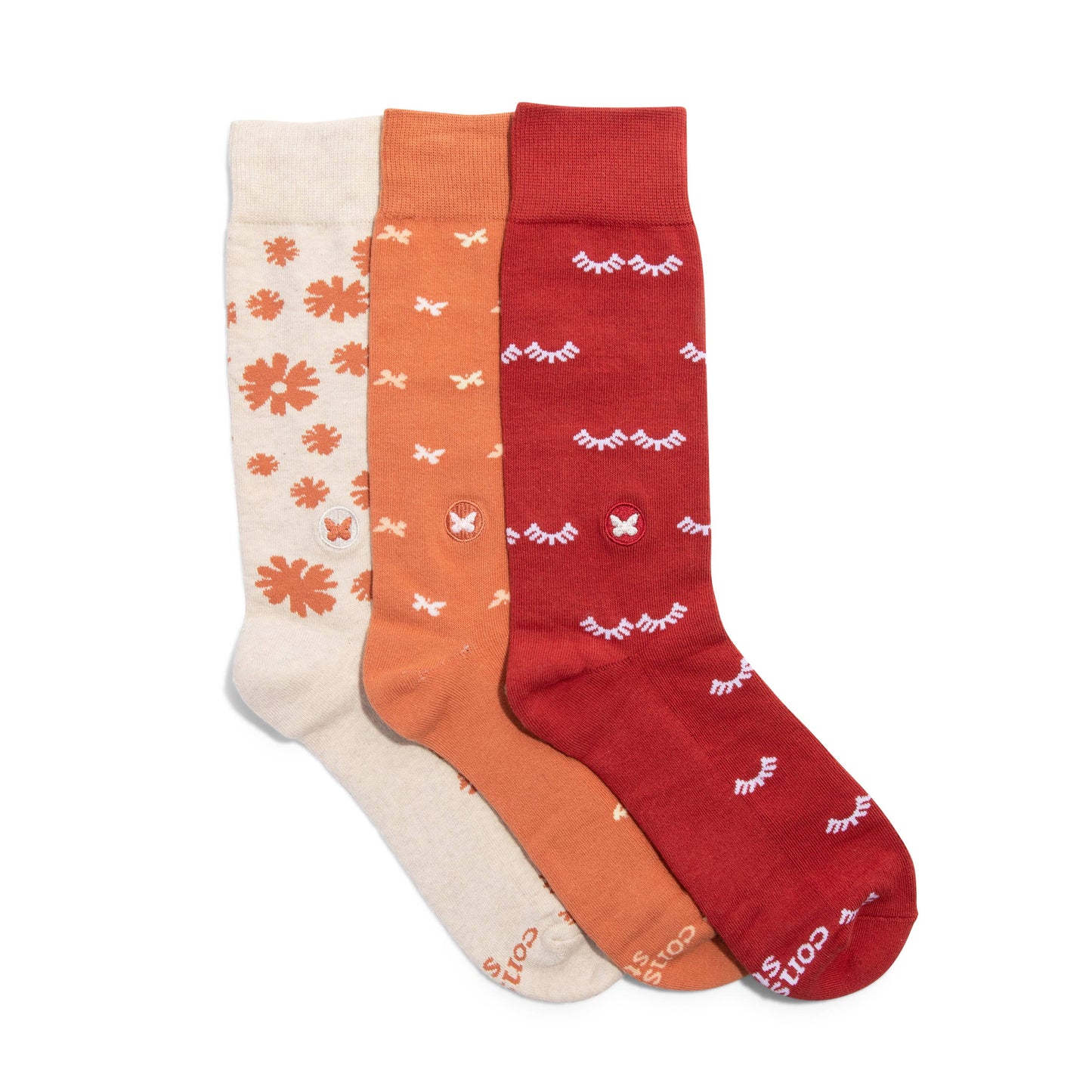 Socks that Stop Violence Against Women: 3 Pair Boxed Set