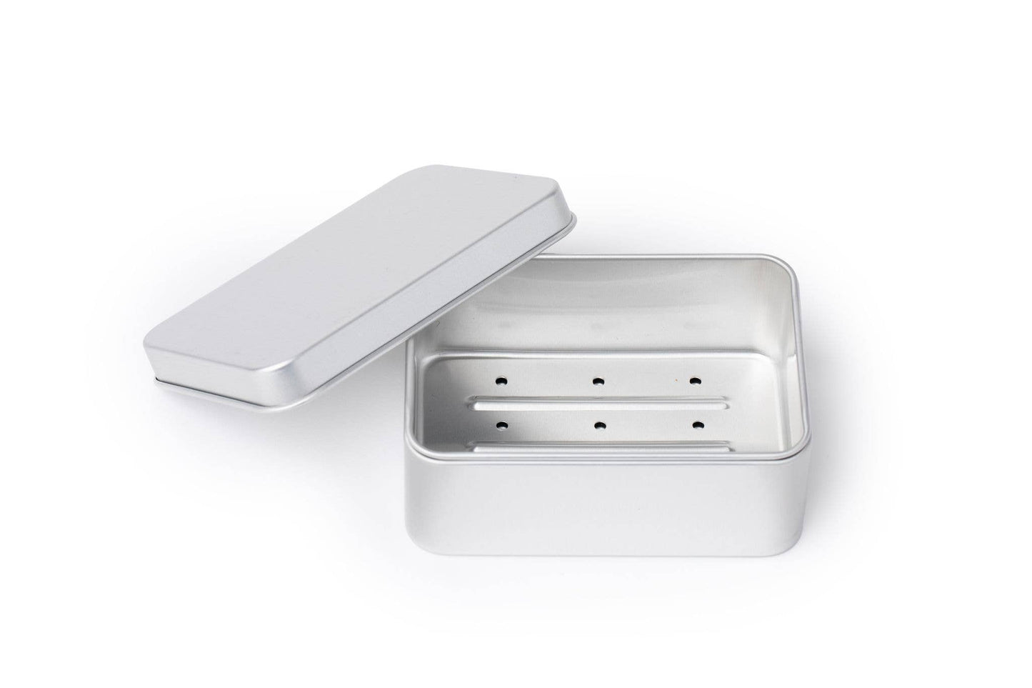 Draining Aluminum Bar Soap Travel Tin