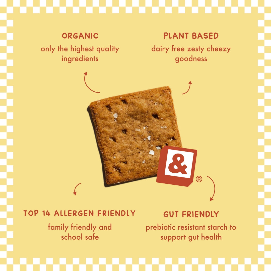 Organic Cheddar Cheeze Crackers by Fair & Square