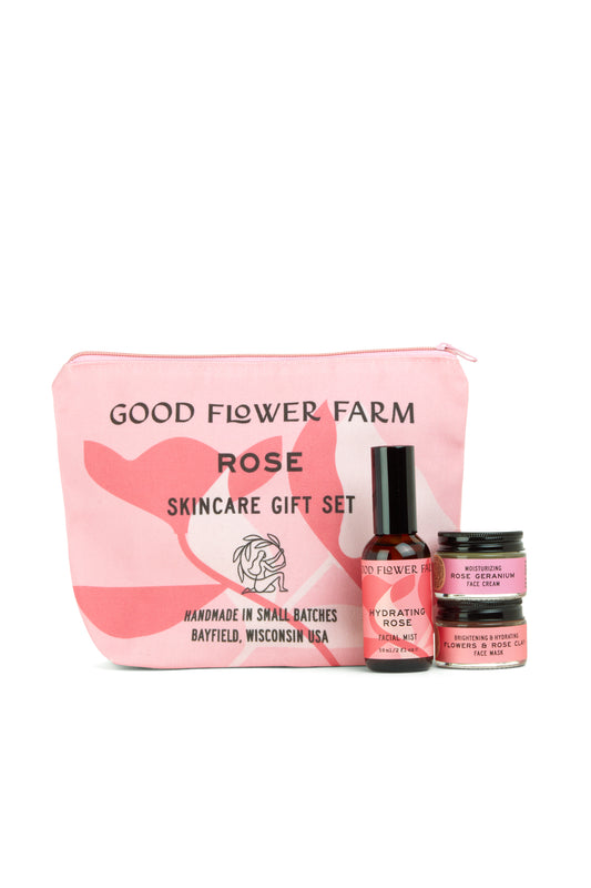 Rose Skincare Gift Set by Good Flower Farm