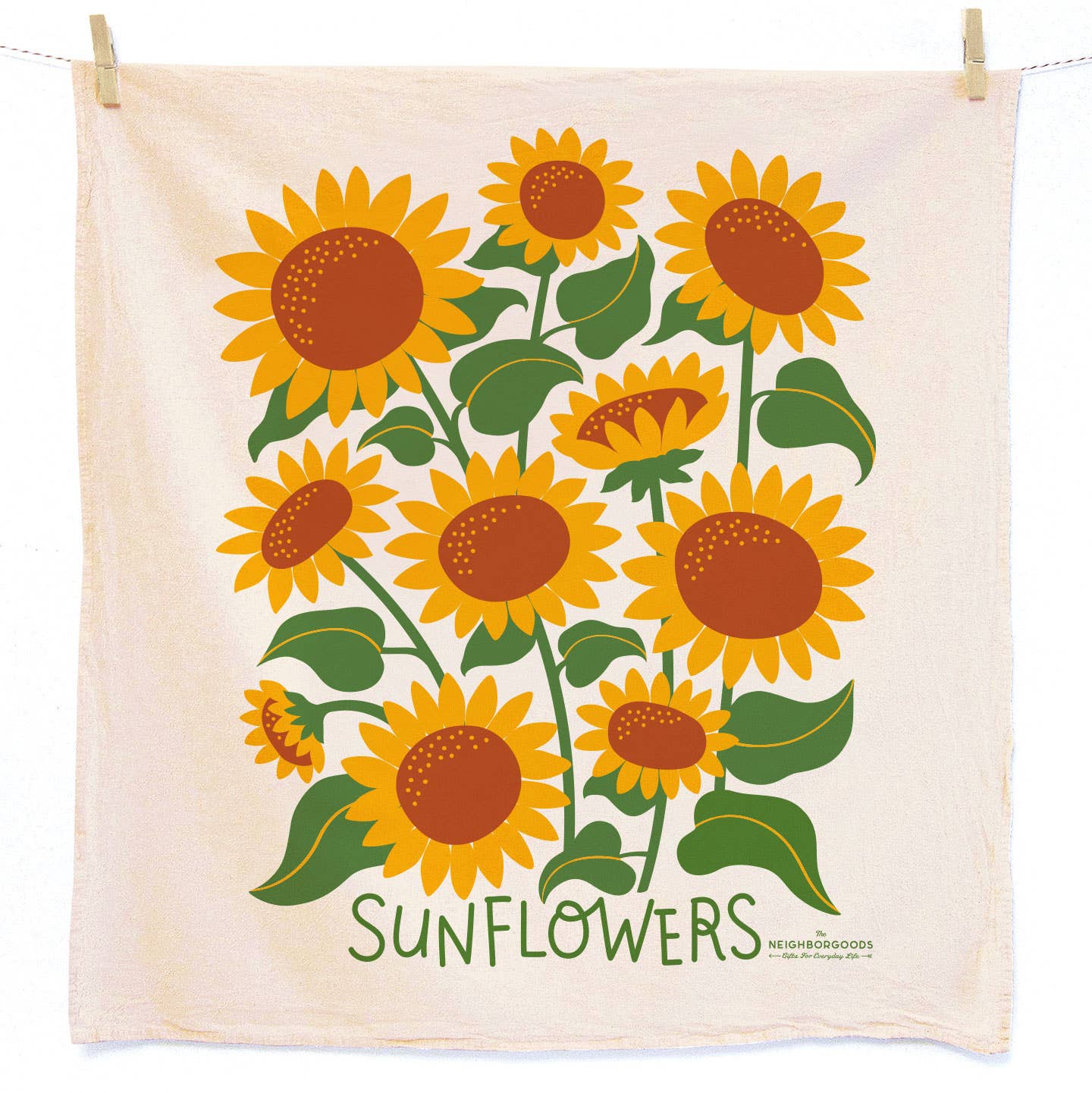 POLLINATOR GARDEN (Honey, Poppy, Sunflower) - Tea Towel Set of 3