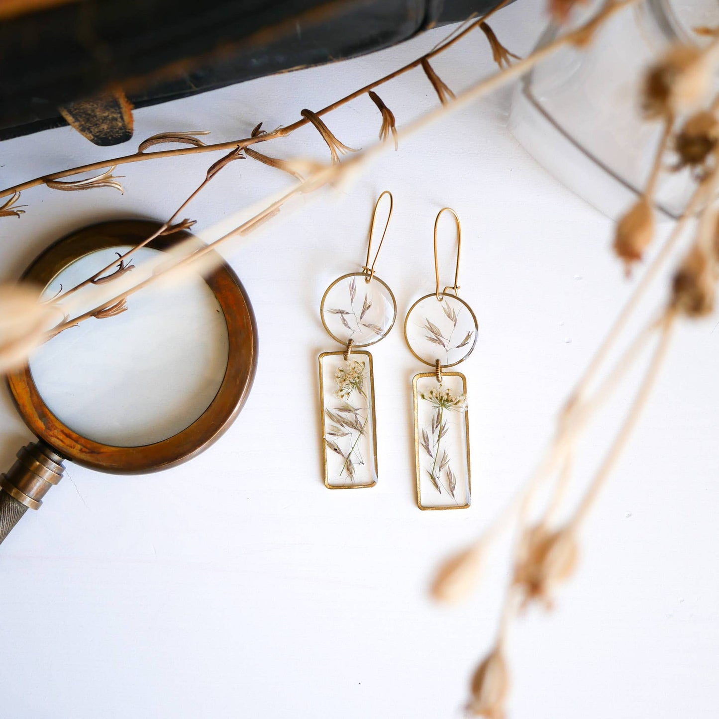 Modern Meadow Botanical Earrings