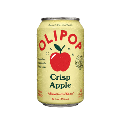 Olipop Crisp Apple Prebiotic Natural Soda