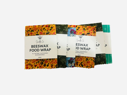 Beeswax Wraps - 3-pack - Ecofriendly Reusable Food Cover