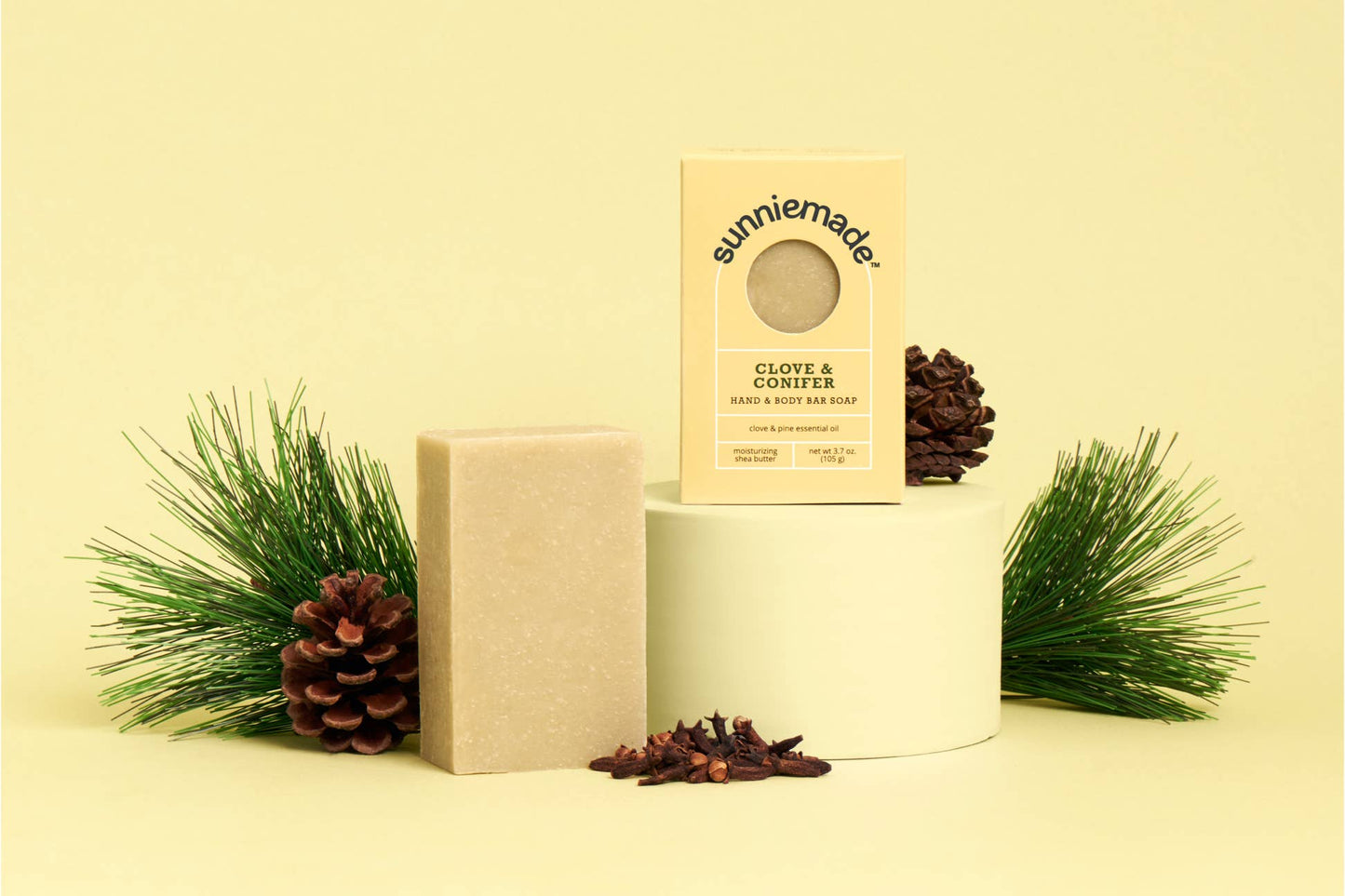 Clove & Conifer Moisturizing Hand & Body Bar Soap