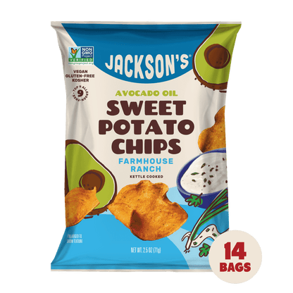 Farmhouse Ranch Sweet Potato Chips with Avocado Oil - Snack Size - by Jackson's