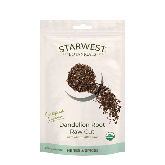 Organic Dandelion Root, Cut