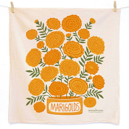 MARI BERRY (Marigold, Strawberry) - Tea Towel Set of 2