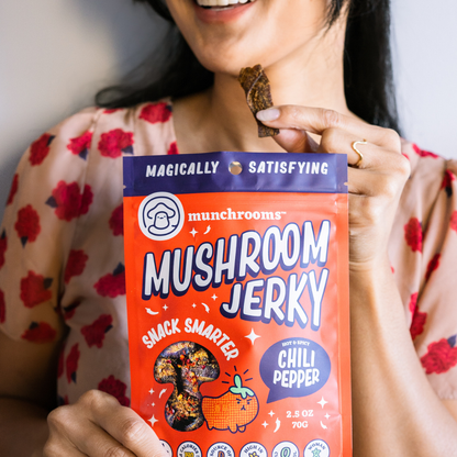 Hot + Spicy Chili Pepper Mushroom Jerky by munchrooms