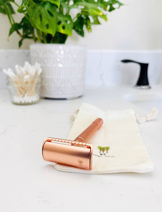 Reusable Double Edge Safety Razor - Rose Gold