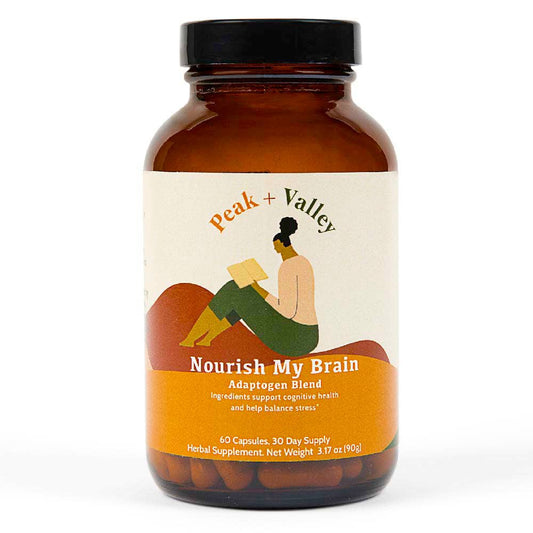 Nourish My Brain Adaptogen Capsules (30-Day) by Peak and Valley