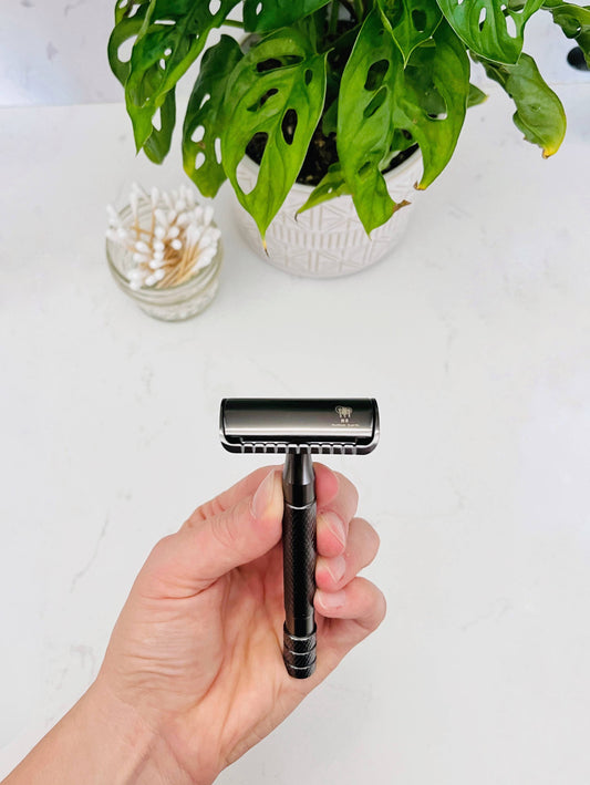 Reusable Double Edge Safety Razor - Matte Black